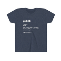 Go Bills shirt in heather navy.