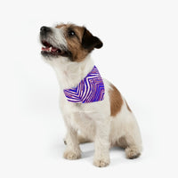 Terrier with Zubaz dog bandana.